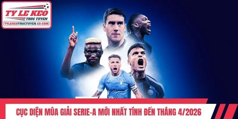 Cục diện mùa giải Serie-A mới nhất tính đến tháng 4/2026