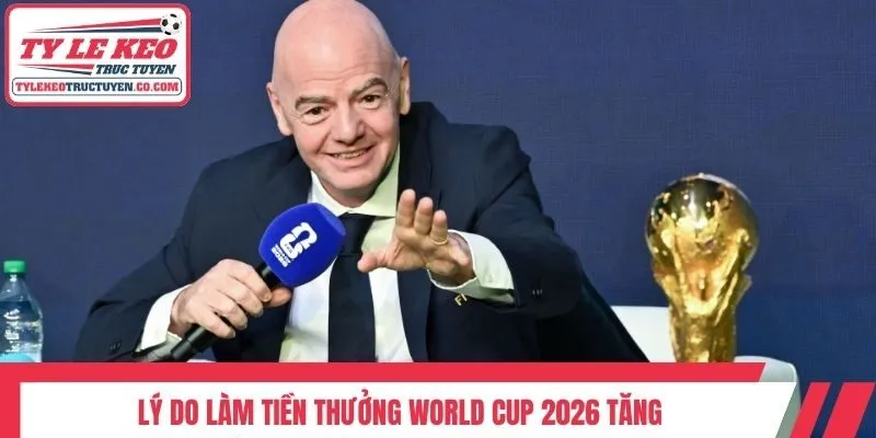 Lý do làm tiền thưởng World Cup 2026 tăng